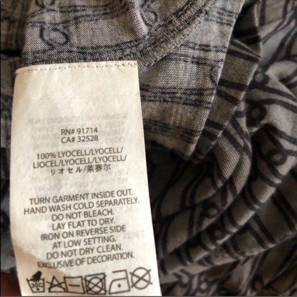 A|X Armani Exchange Gray tunic off shoulder dress Small Petite - Picture 5 of 7